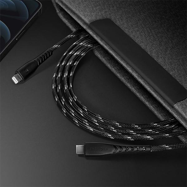 Produktbild Energea kabel Nyloflex USB-C - Lightning C94 MFI 3m czarny/black (3 m, USB 3.2 Gen 1)