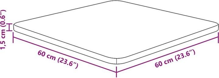 Produktbild VidaXL Isabel (60 x 60 x 1.5 cm)