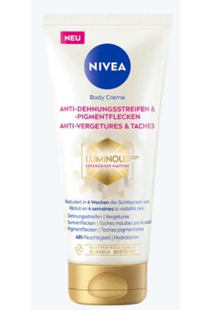 Immagine prodotto NIVEA Luminous Body Creme Anti-Dehnungsstreifen & -Pigmentflecken (Crema corpo, 200 ml)