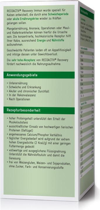 Produktbild Recovet Katzen-Nahrungsergänzung RECOVERY Immun, 1 x 280 ml (Senior, Adult, 1 Stk., 280 g)