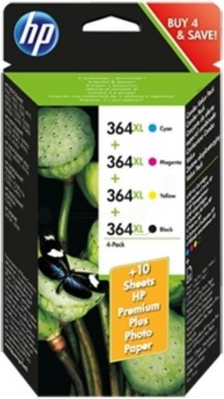 Produktbild HP 364XL Combo Value Pack (M, BK, C, Y)