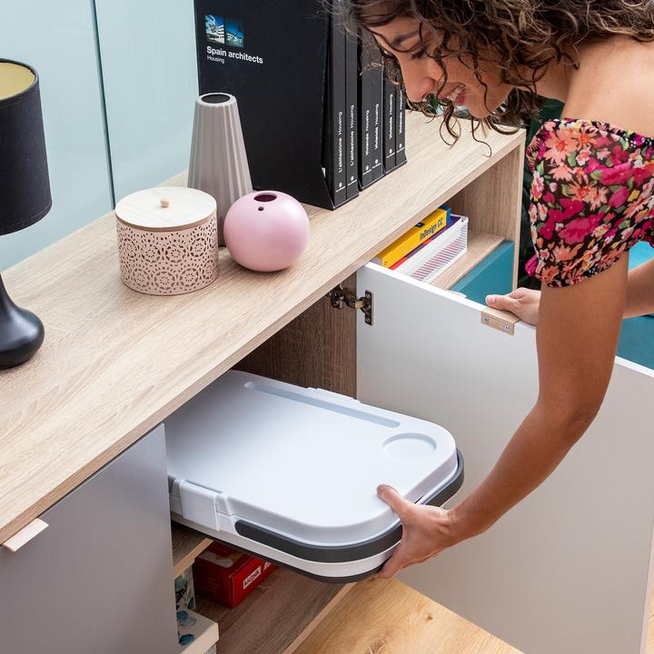 Produktbild InnovaGoods Faltbarer Picknickkorb mit Tisch-Deckel Pickning