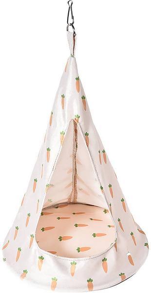Immagine prodotto Duvoplus Tepee da appendere in peluche di carota, 23x23x42cm
