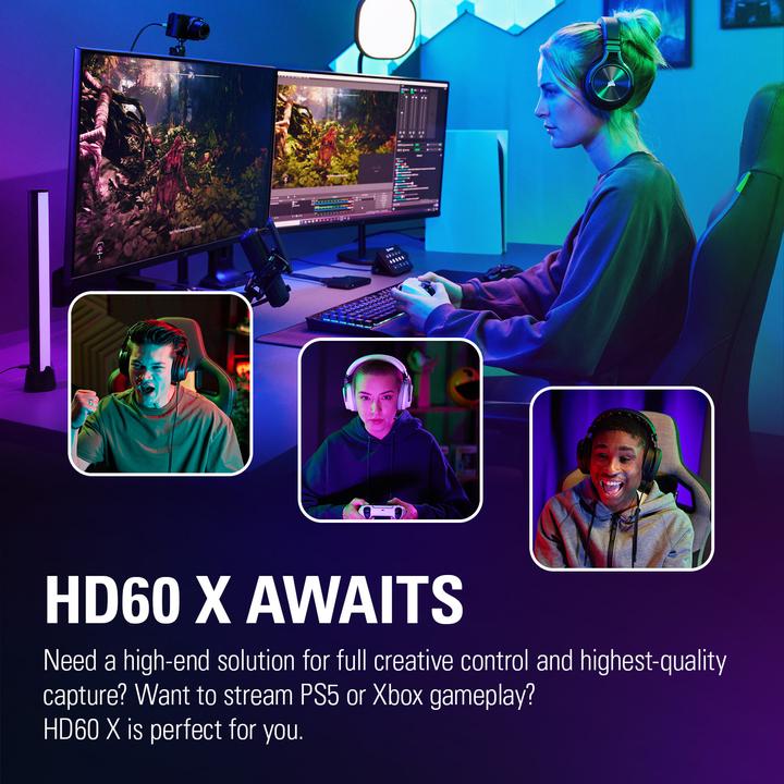 Productafbeelding Elgato HD60X (PC, PS5, Xbox serie X, Xbox serie S)