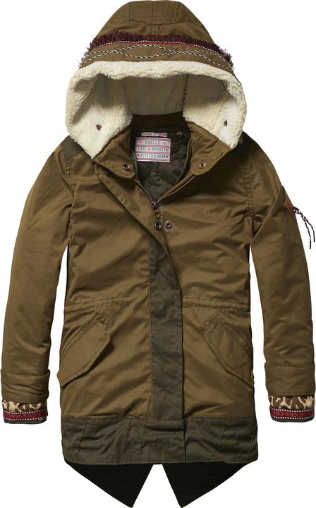 Scotch R'Belle Parka With Ethnical Inspired Details