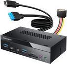 Actual product image Graugear Multi front panel 4-fold + card reader USB,SD,Micro (4 Ports)