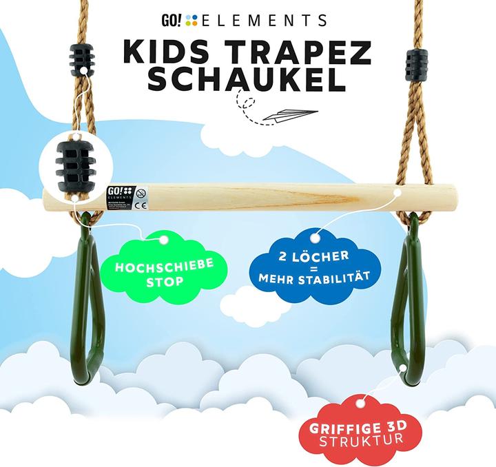 Actual product image GO!elements Children's Swing Green