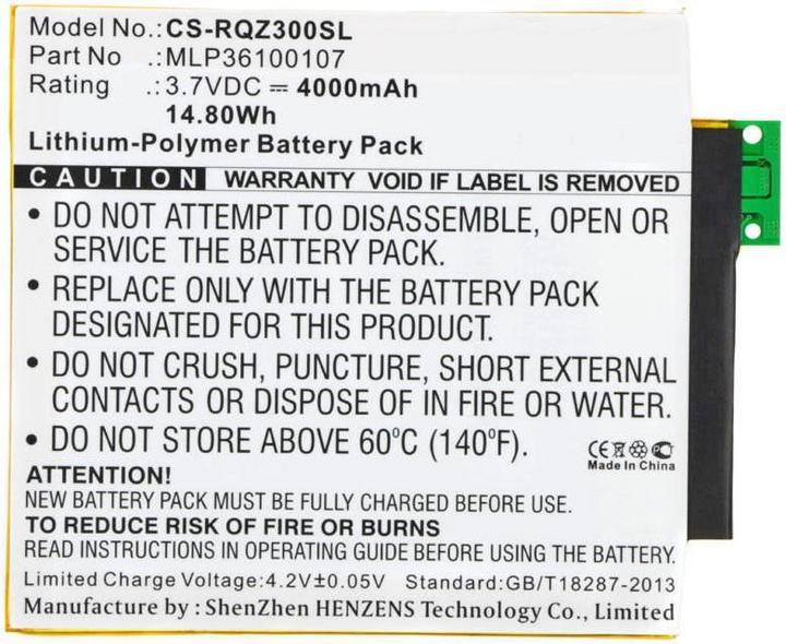 Actual product image CoreParts Battery for Verizon Tablet (4000 mAh)