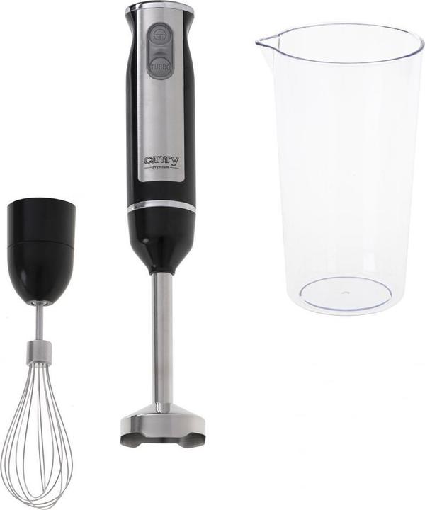 Actual product image Camry CR 4621 Hand blender, mini set 2 w 1, Black/Stainless Steel (EU plug)