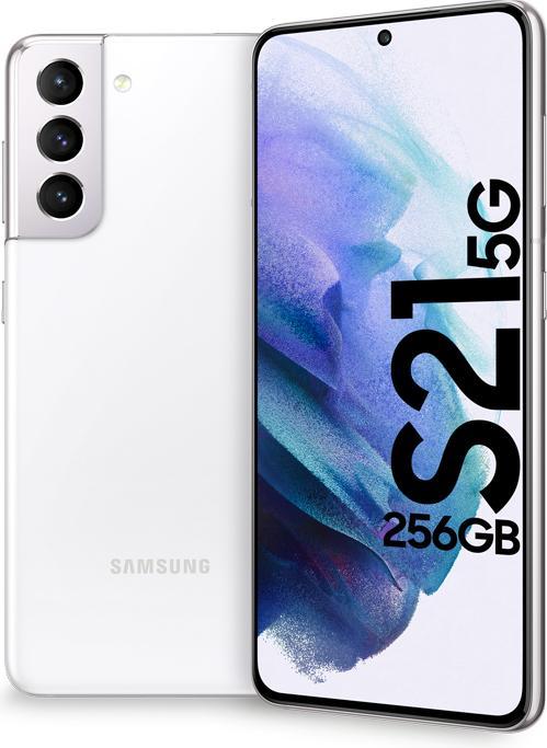 Produktbild Samsung Galaxy S21 EU (256 GB, Phantom White, 6.20", Dual SIM, 12 Mpx, 5G)