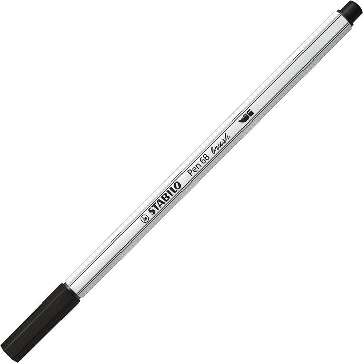 Image du produit STABILO Pen 68 brush Stylo feutre Premium (Noir, 1 x)