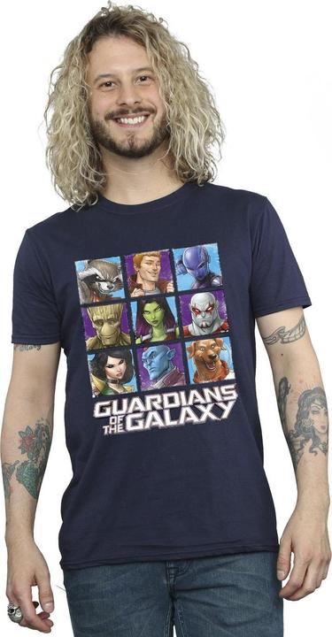 Immagine prodotto Guardians of the Galaxy Character Squares Maglietta Uomo (3XL)