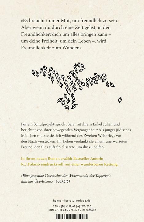 Produktbild White Bird - Wie ein Vogel (Deutsch, André Mumot, Erica S. Perl, R.J. Palacio, 2023)
