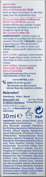 Produktbild NIVEA Cellular Expert Filler Daily UV Serum Fluid (30 ml)