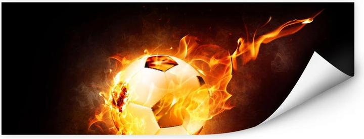 Image du produit Trenddeko Le football en feu (120 x 50 cm)