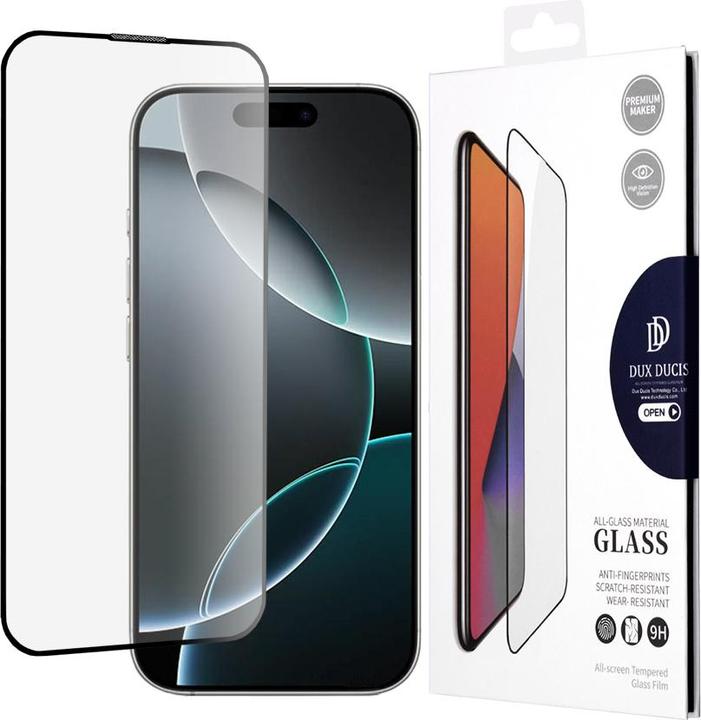 Productafbeelding Dux Ducis Gepantserd glas 10D (1 Stuk, Apple iPhone 16 Pro)