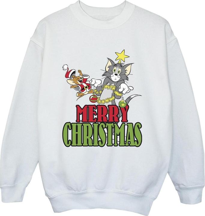Tom & Jerry Merry Christmas Baubles Sweatshirt Jungen
