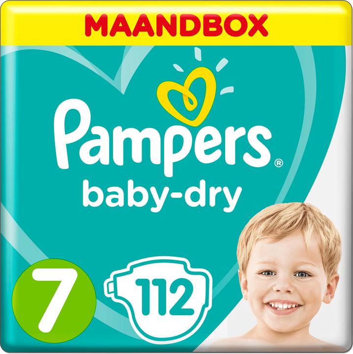 Produktbild Pampers Baby Dry (Gr. 7, Monatsbox, 112 Stück)