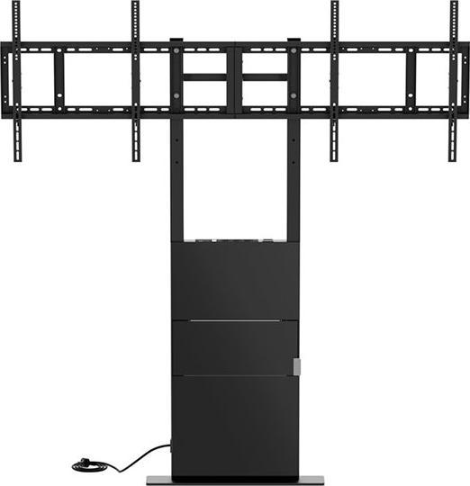 Actual product image Hagor Stand system 600x400mm black 2x 55kg/2x 55-65"/floor/wall mounting (Ground, Wall, 65", 110 kg)