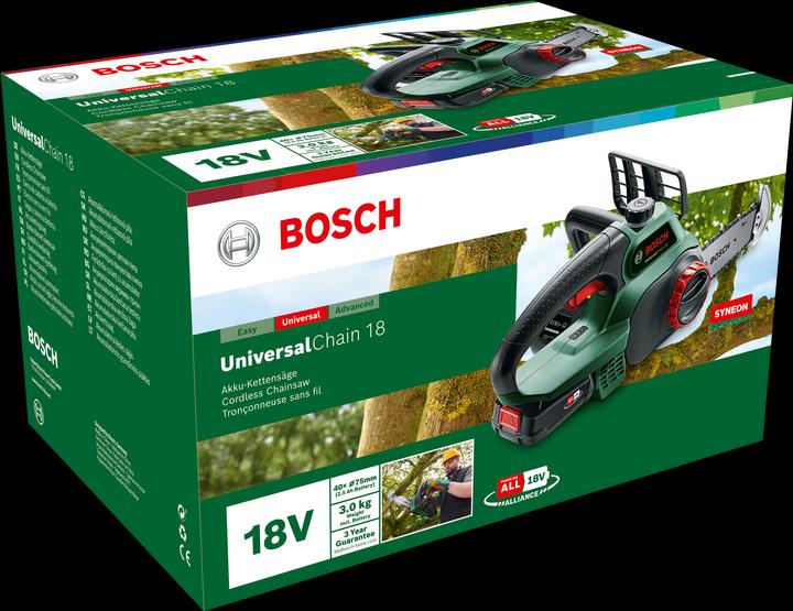 Produktbild Bosch Home & Garden UniversalChain 18 (Akku Kettensäge)