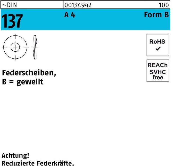 Produktbild Federscheibe DIN 137 B 14 A 4