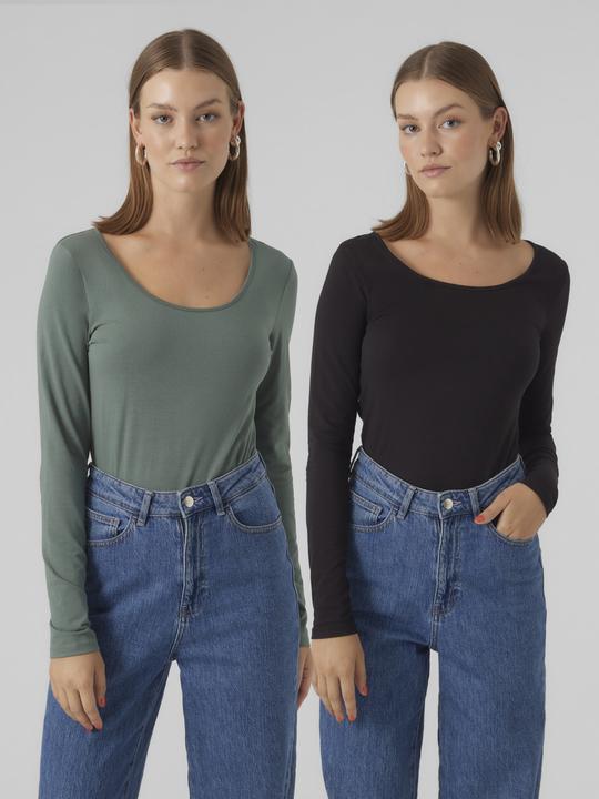 Actual product image Vero Moda 2-pack long sleeve blouse (S)