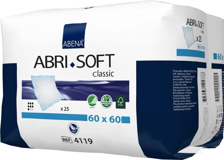 Actual product image Abena Krankenunterlage Einweg 60x60cm 65g (25 x)