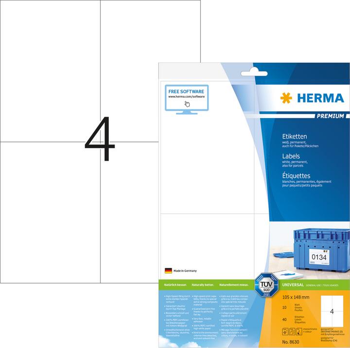 Herma Shipping labels A4