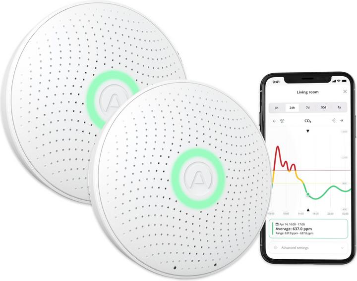 Produktbild Airthings Wave Plus Raumluft-Sensor 2er-Set