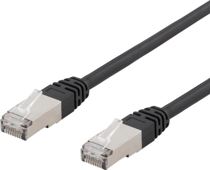 Image du produit Deltaco S/FTP Cat6 patch cable 1.5m 250MHz UV resistant black (S/FTP, 1.50 m)