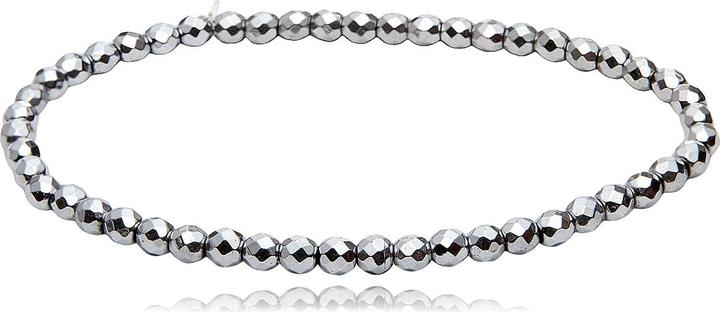 Image du produit Leyda Bracelet en argent hématite (18 cm, Pierre de couleur)