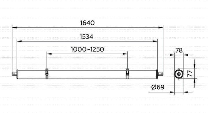 Produktbild Philips LED-Feuchtraumleuchte (7000 lm)