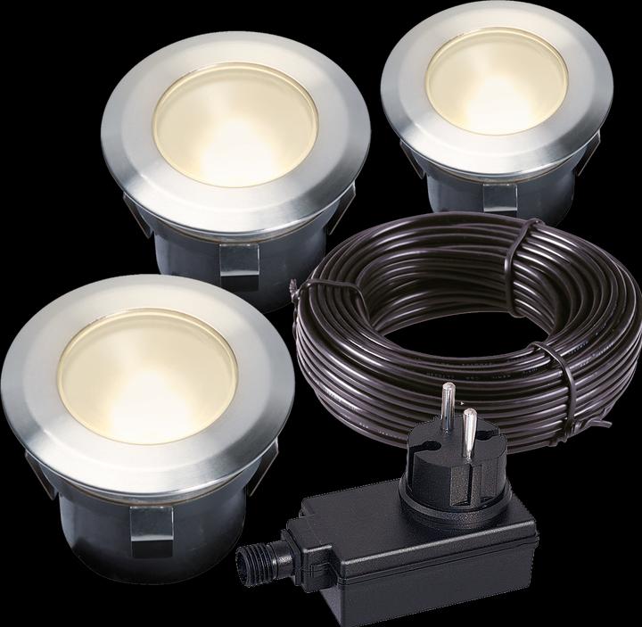 Velleman - LARCH SET - SPOT À ENCASTRER - 12 V - 30 lm - 1 W - 3000 K (30 lm)