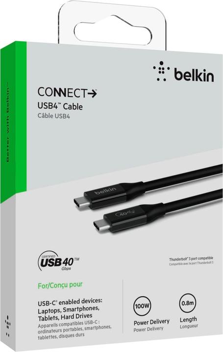 Image du produit Belkin USB C — USB C (0.80 m, USB 4.0)