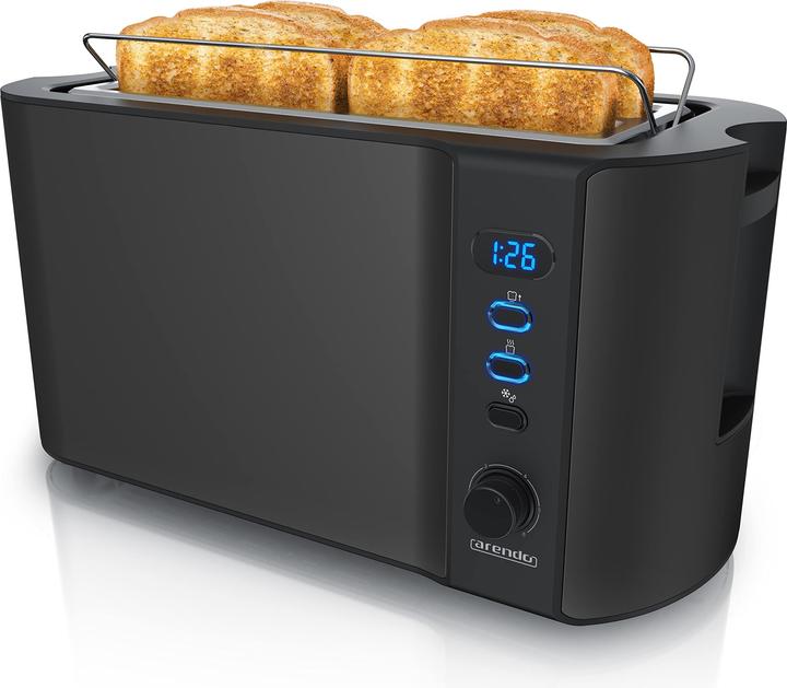 Actual product image Arendo Stainless steel toaster long slot 4 slices