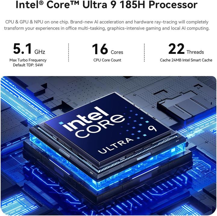 Actual product image Beelink Mini-PC SEi14 mit Intel Core Ultra 9 185H (Intel Core Ultra 9 185H)