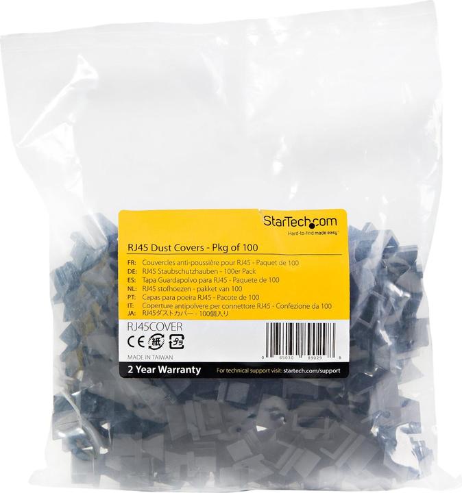 Image du produit StarTech .com Pack de 100 obturateurs RJ45 (Module aveugle)