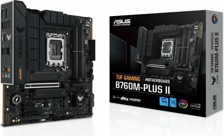 Produktbild ASUS TUF GAMING B760M-PLUS II (LGA 1700, Intel B760, mATX)