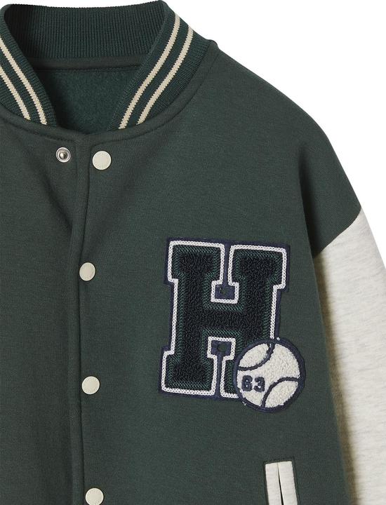 Image du produit Vertbaudet Jungen College-Sweatjacke mit Aufnäher Oeko-Tex (92)