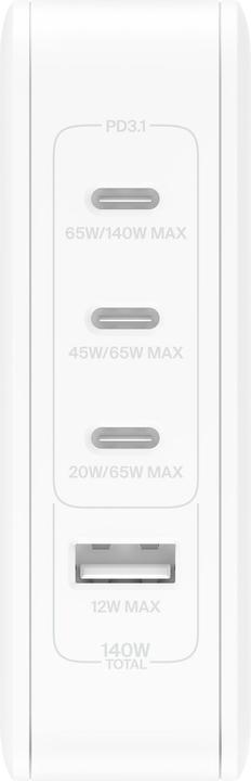 Actual product image Belkin Boost Charge Pro 4-Port GaN Charger (140 W)
