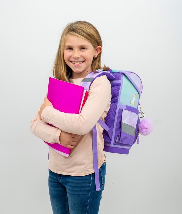 Actual product image Belmil COMPACT Schulrucksack-Set Rainbow Unicorn Magic (19 l)