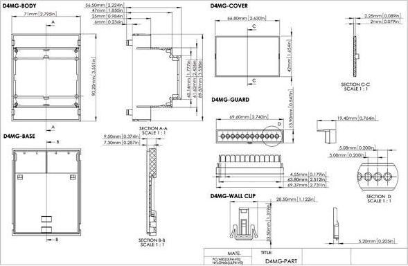 Produktbild HP Autozubehör Gehäuse Für Hutschienenmontage - 4 Module (Gehäuse)
