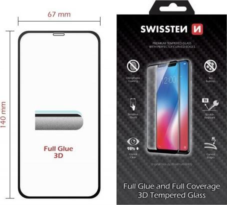 Produktbild Swissten Ultra Durable 3D Full Glue Glass (1 Stück, Apple iPhone XS, Apple iPhone X)
