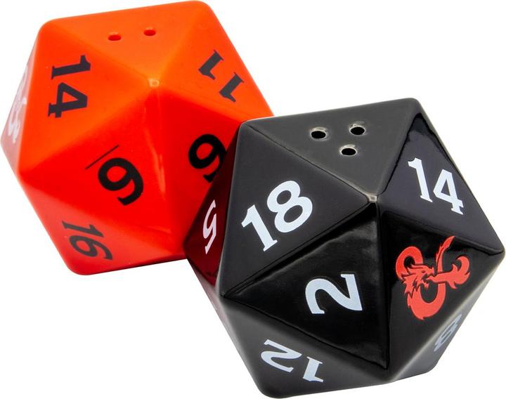 Image du produit Dungeons & Dragons salière et poivrière 3D Dice (Poivre, Sel)