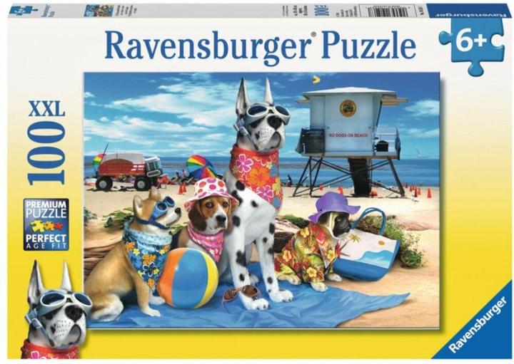 Ravensburger 100 pcs. - Dogs on the beach (100 pieces)