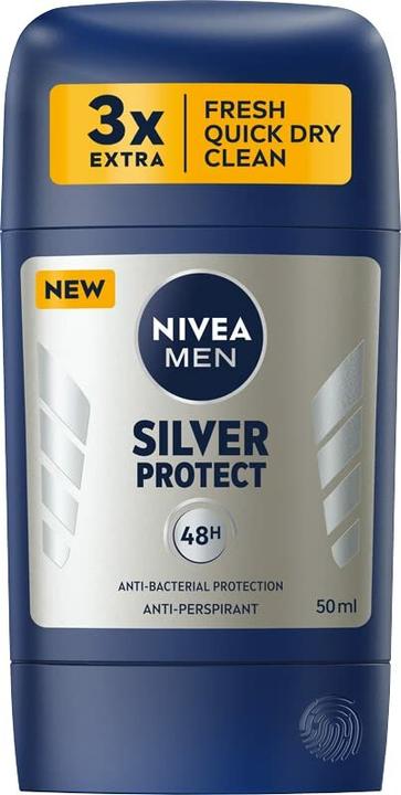 Immagine prodotto NIVEA Uomo Silver Protect Stick Antitraspirante 50ml (Stick, 50 ml)