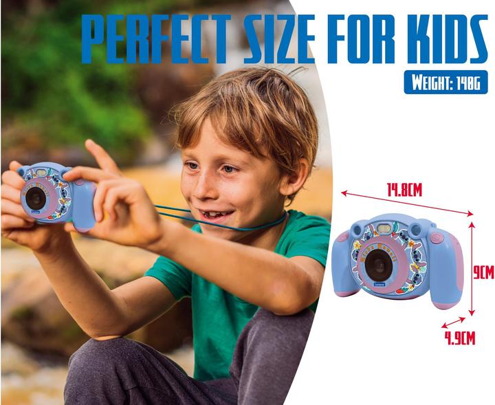 Immagine prodotto Lexibook Disney - Macchina fotografica digitale HD di Stitch con scheda SD (DJ080D)