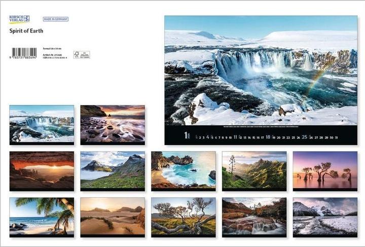 Produktbild Verlag Bildkalender Spirit of Earth 2026, Papierformat: Kein