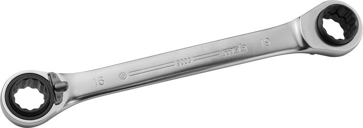 Actual product image MOB RATCHET SPANNER SET 'QUATTRO 4X4' SIZES 10/13/17/19 MM - ON BLISTER PACK (19 mm)