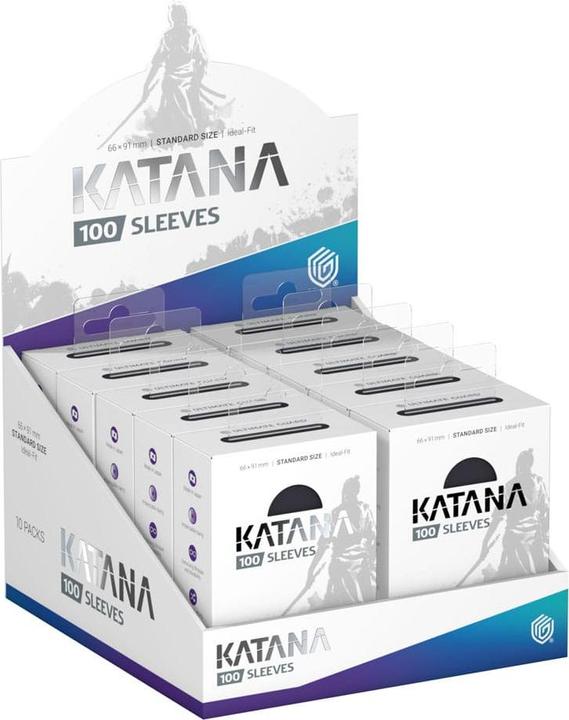 Actual product image Ultimate Guard Katana sleeves standard size Obsidian Shard (100)